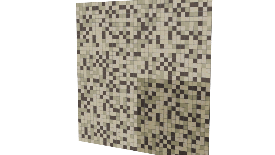 Beige Mosaic Tile 3D Model - Professional 3D Model Render 6