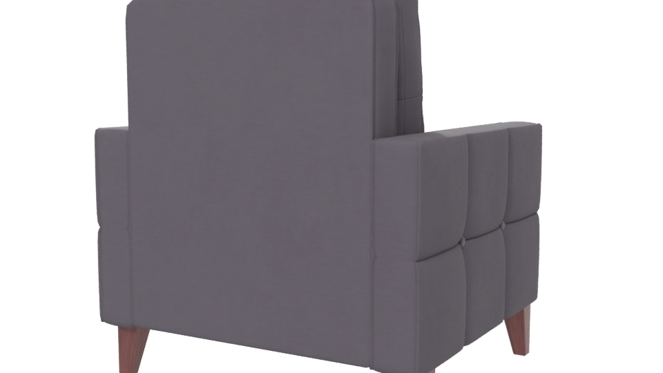 Stylish Modern Armchair Model - Professional 3D Model Render 6