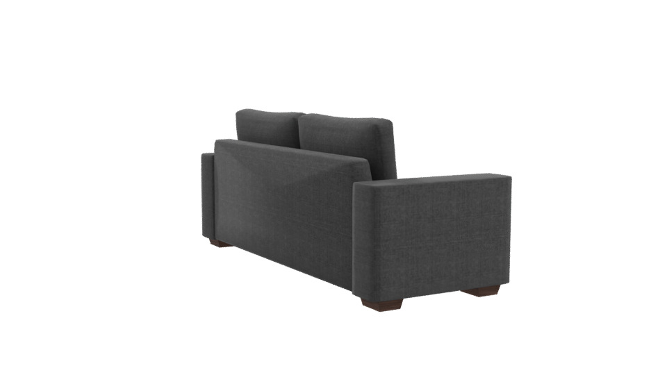 Contemporary Grey Sofa Model - Professional 3D Model Render 10