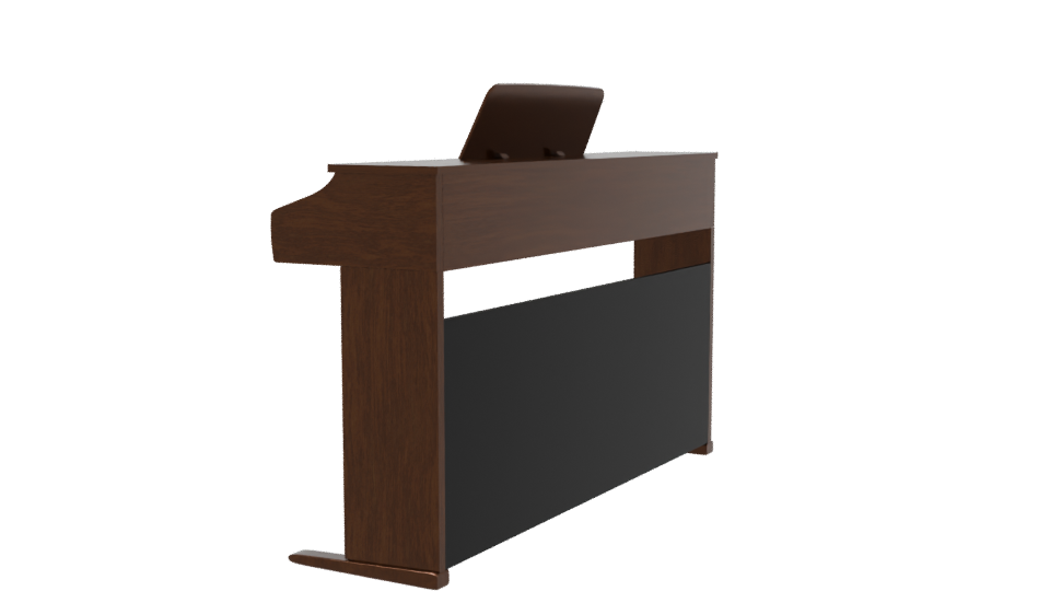 Stylish Digital Piano Model - Professional 3D Model Render 3