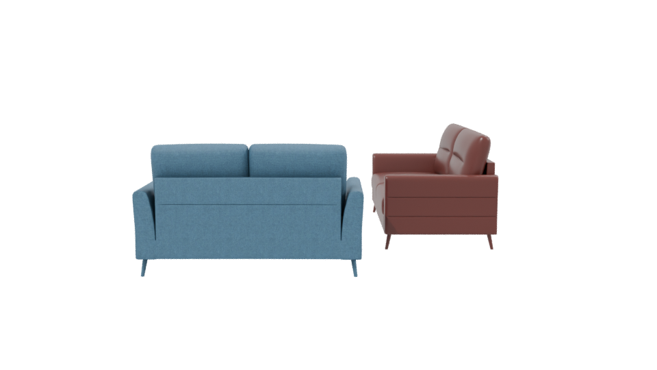 Contemporary Sofa Set 3D Model - Professional 3D Model Render 2
