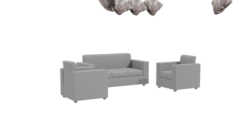 Stylish Modern Sofa Set 3D - Professional 3D Model Render 10