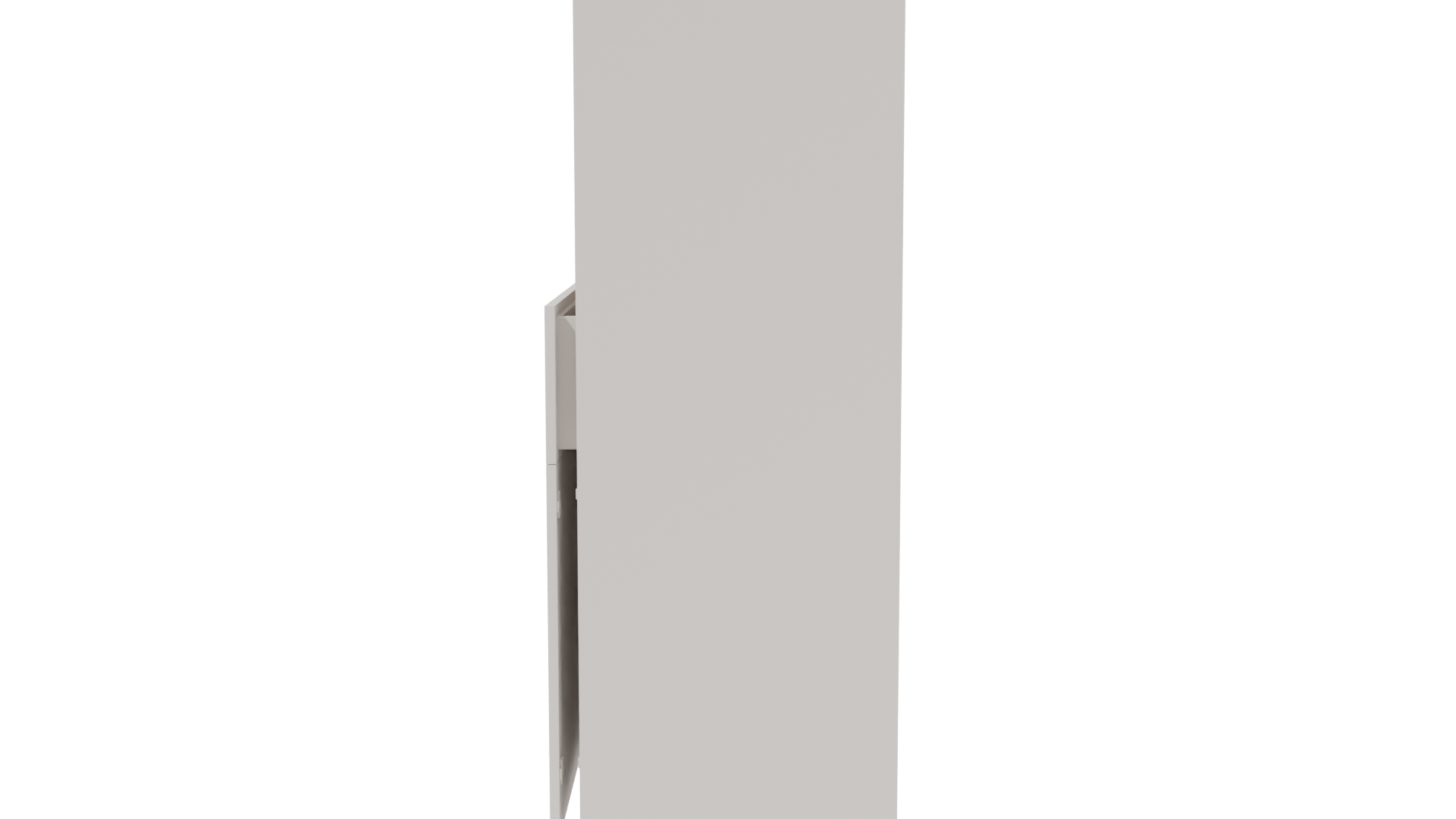 Minimalist Storage Cabinet 3D Model - Professional 3D Model Render 2