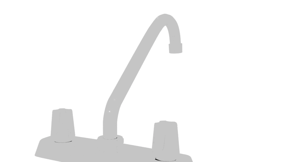 Modern Bathroom Faucet 3D Model - Professional 3D Model Render 6