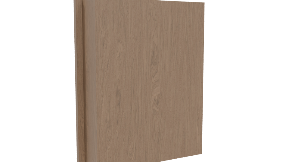 Stylish Wooden Storage Cabinet 3D - Professional 3D Model Render 4