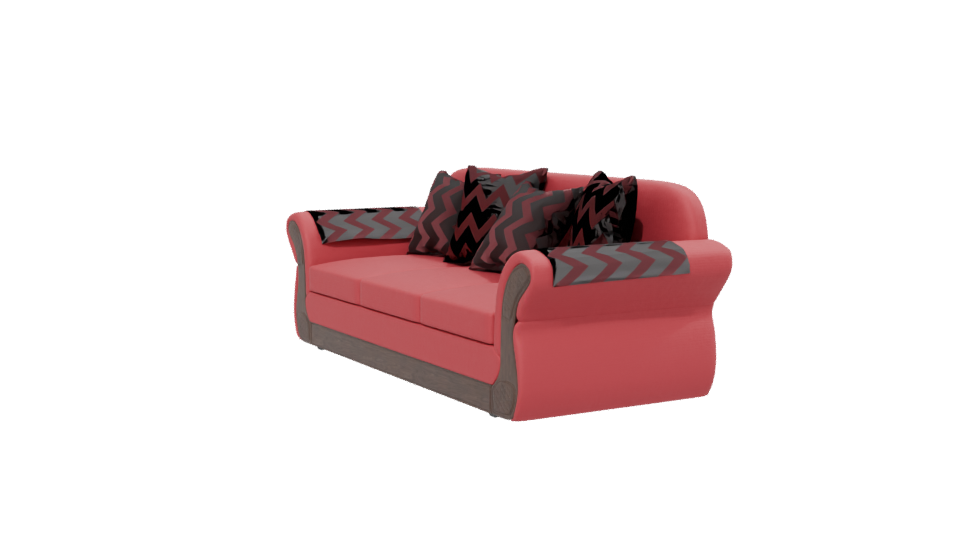 Stylish Vintage Sofa Model 3D - Professional 3D Model Render 13