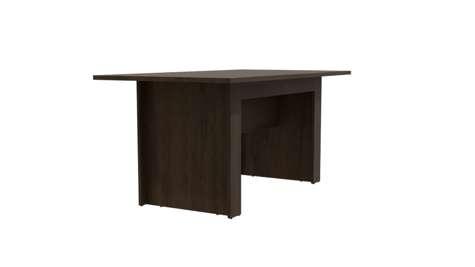 Elegant Wooden Dining Table Model - Professional 3D Model Render 9