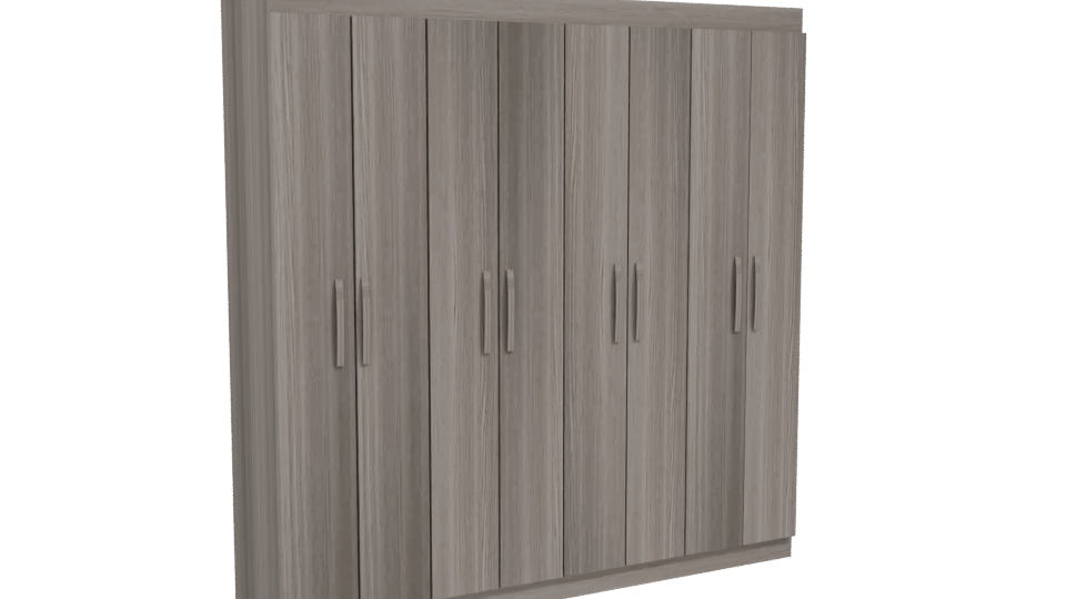 Stylish Wooden Storage Cabinet 3D - Professional 3D Model Render 10
