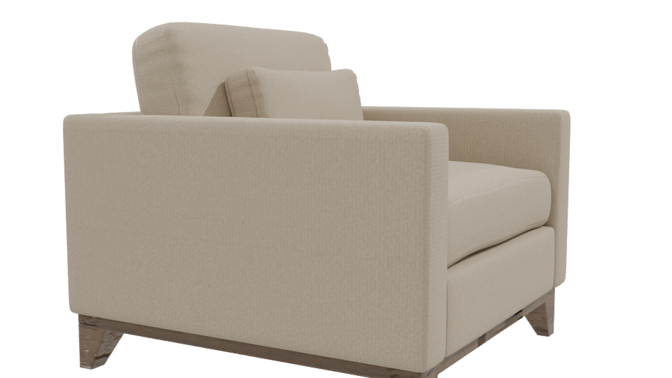 Stylish Modern Armchair 3D - Professional 3D Model Render 9