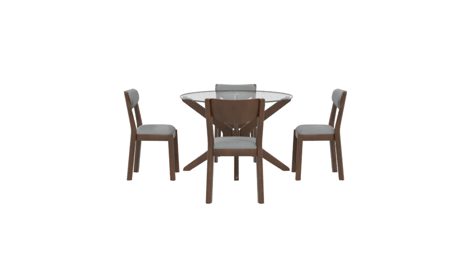 Rectangular Dining Table 3D Model - Professional 3D Model Render 5