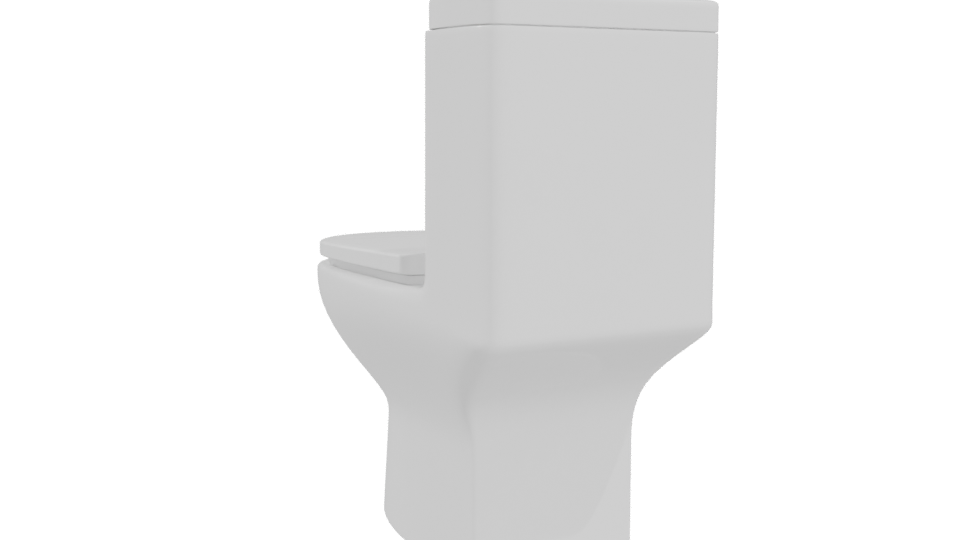 Sleek Modern Toilet 3D Model - Professional 3D Model Render 4