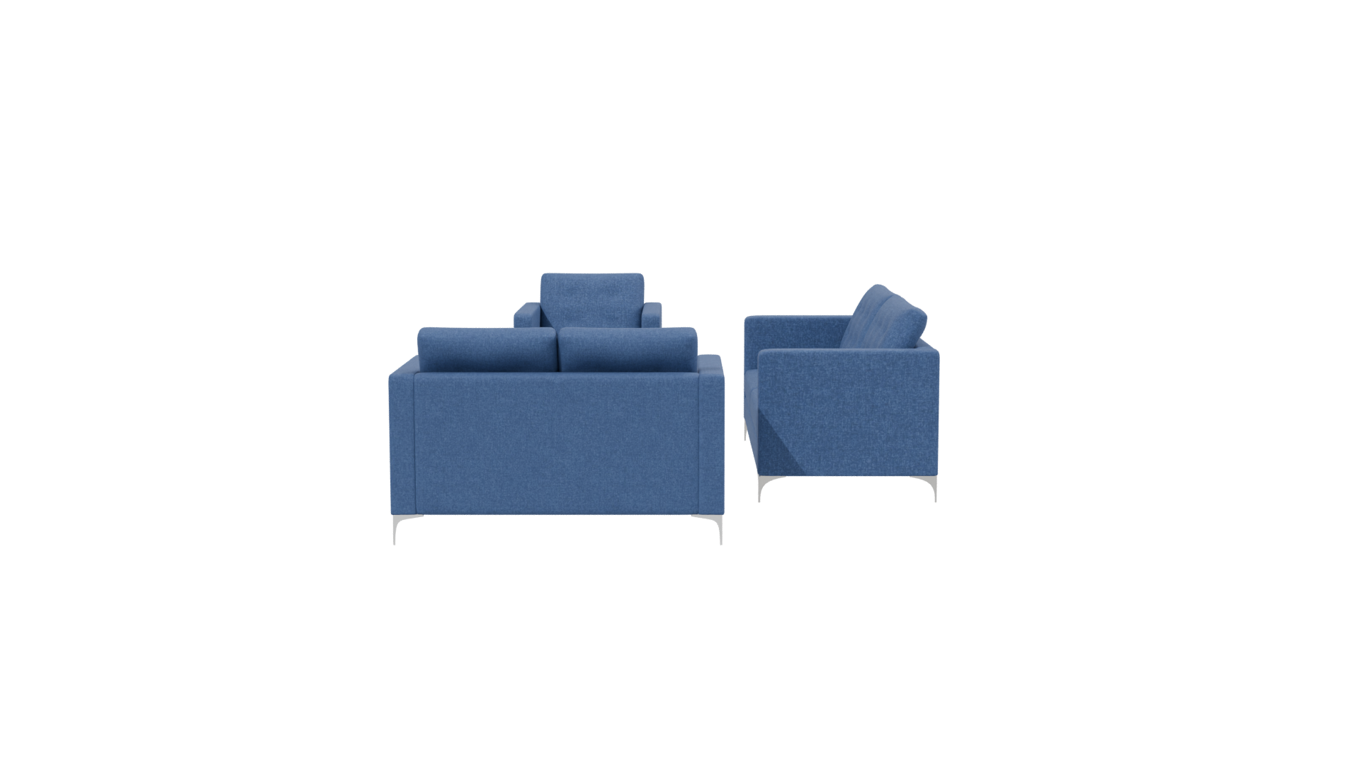 Living Room Sofa Set 3D Model - Professional 3D Model Render 2