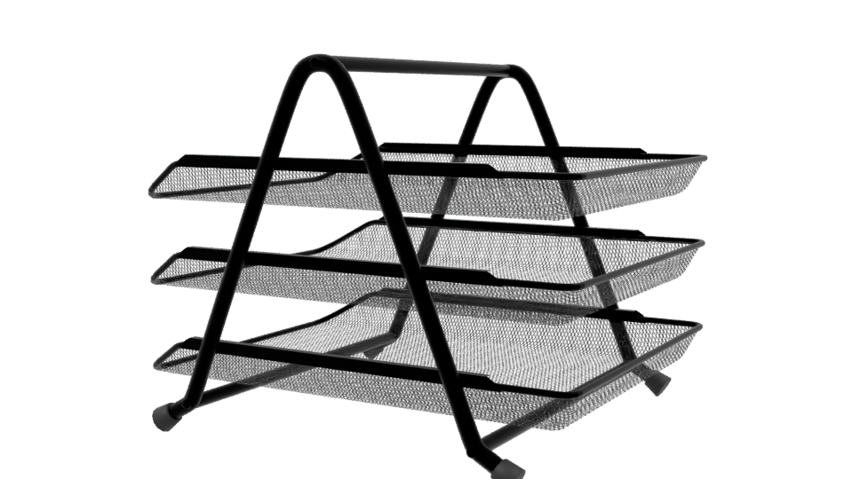 Stylish Desktop Organizer 3D Model - Professional 3D Model Render 3