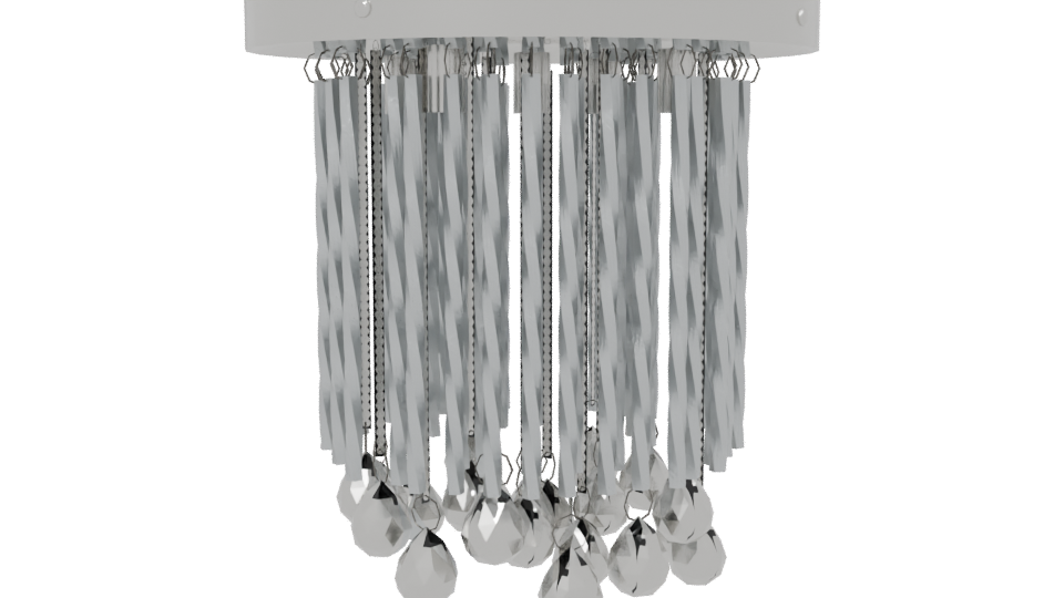 Stylish Modern Chandelier 3D - Professional 3D Model Render 6