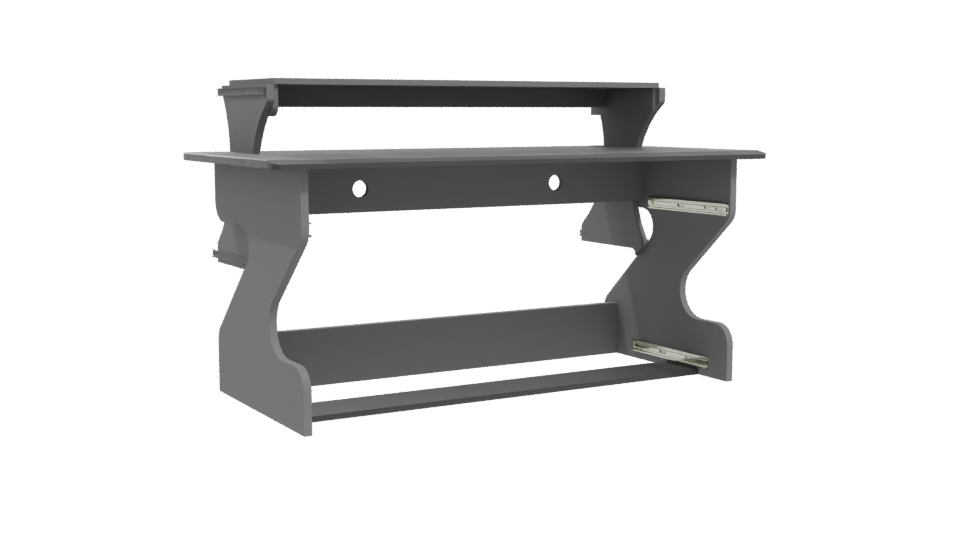 Sleek Modern Office Desk 3D Model - Professional 3D Model Render 10