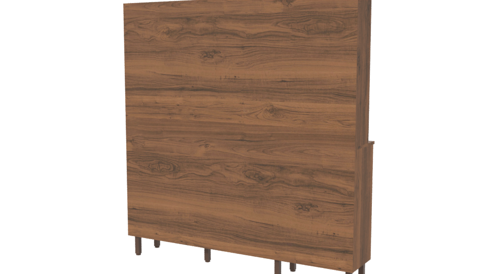 Stylish Wooden Storage Cabinet 3D - Professional 3D Model Render 6