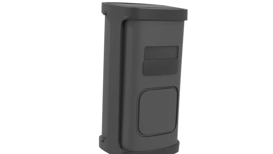 Stylish Bluetooth Speaker Model - Professional 3D Model Render 4