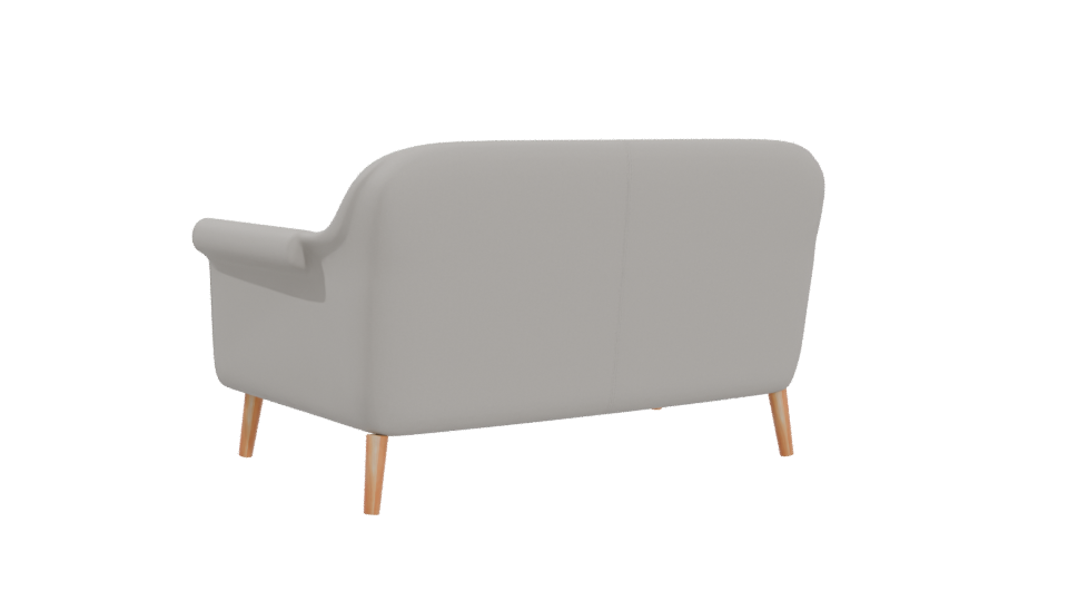 Stylish Modern Two-Seat Sofa - Professional 3D Model Render 4