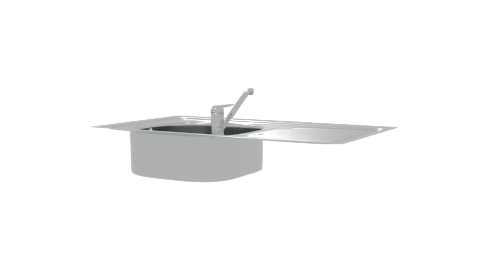 Stylish Kitchen Sink Model 3D - Professional 3D Model Render 6