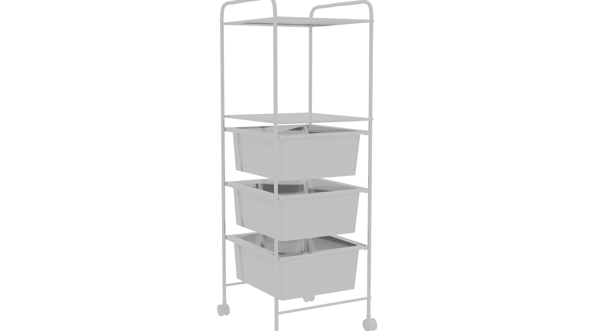 Colorful Storage Shelf Model 3D - Professional 3D Model Render 16