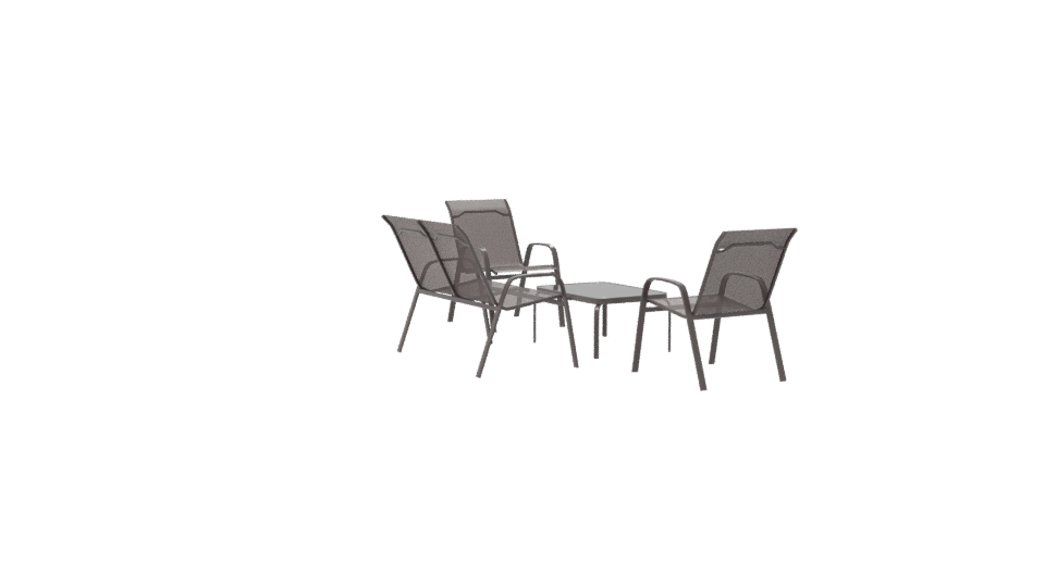 Outdoor Patio Seating Set 3D - Professional 3D Model Render 7