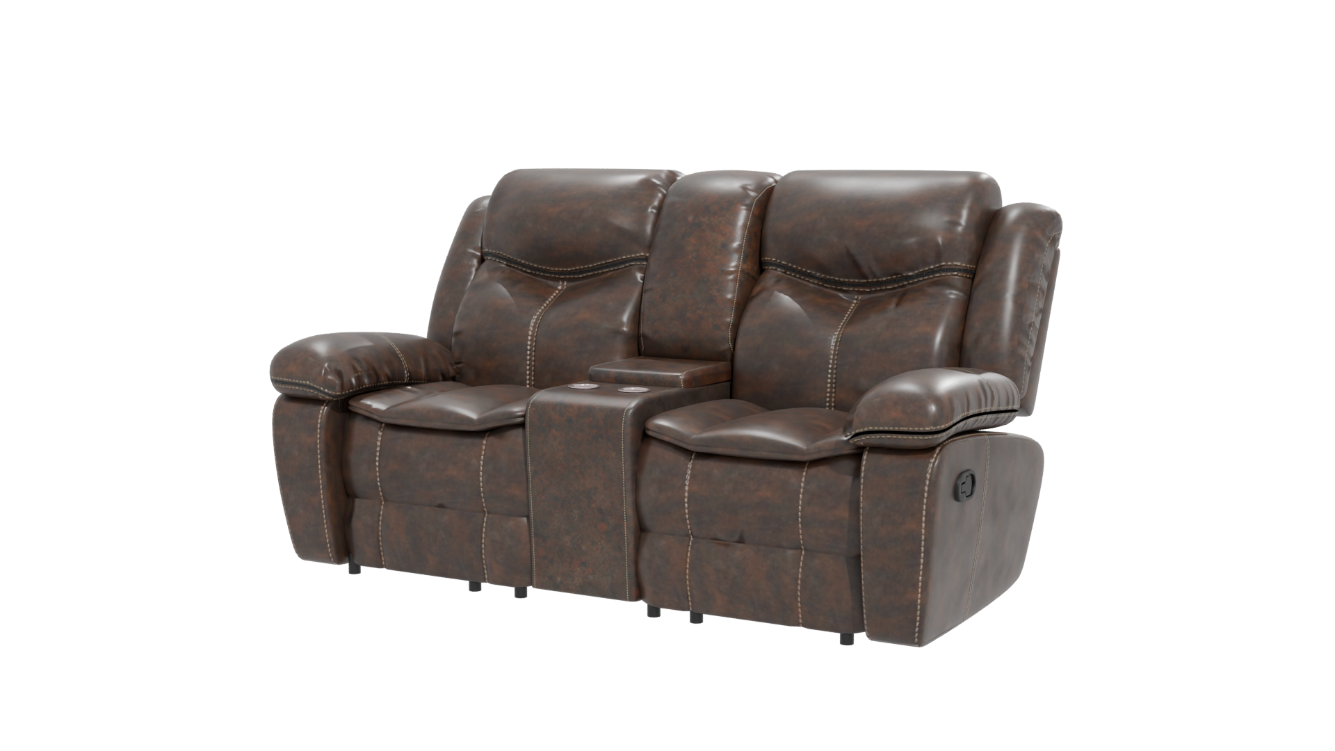 Reclinable Loveseat Sofa 3D Model - Professional 3D Model Render 12