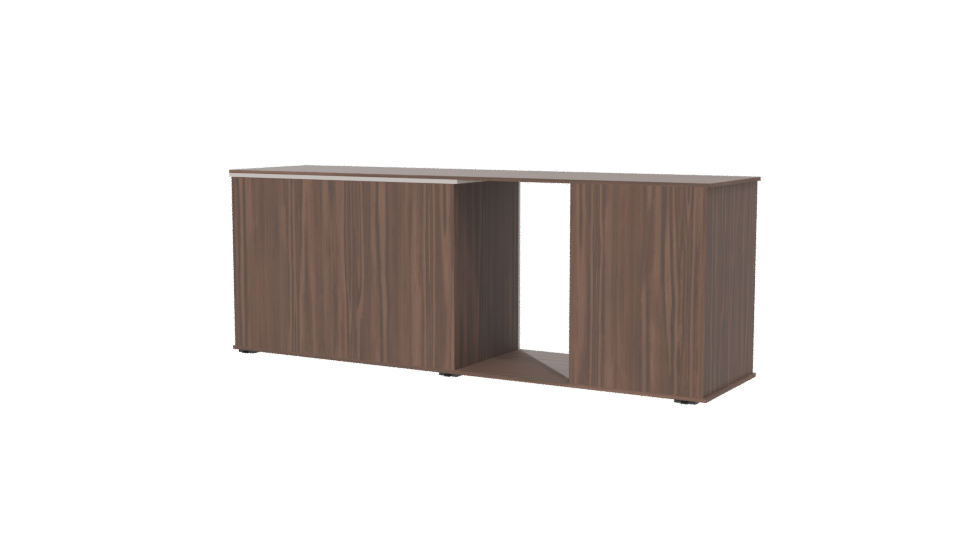 Modern Minimalist TV Console Unit - Professional 3D Model Render 6