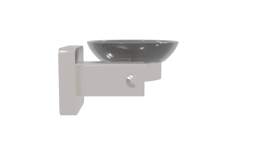 Contemporary Wall-Mounted Soap Dish 3D Model - Professional 3D Model Render 8