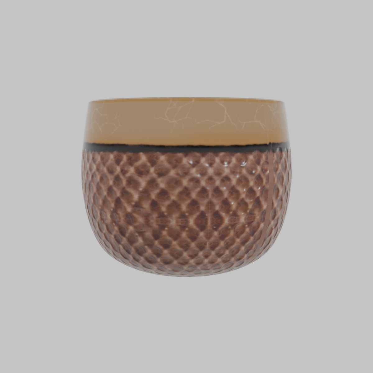 Elegant Metallic Honeycomb Vase 3D - Professional 3D Model Render 11