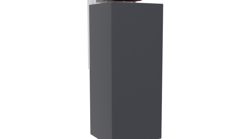 Sleek Black Refrigerator Model - Professional 3D Model Render 4