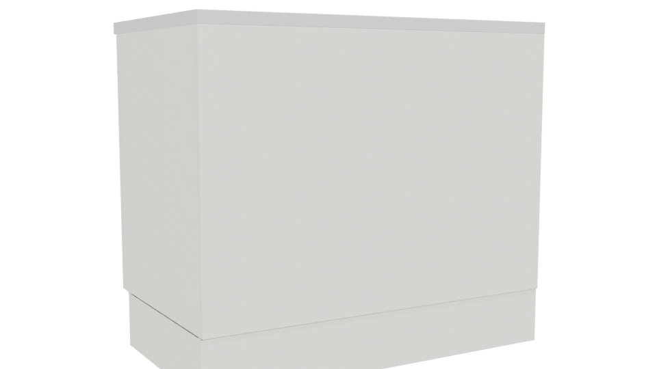 Minimalist Cabinet Storage Unit 3D - Professional 3D Model Render 4