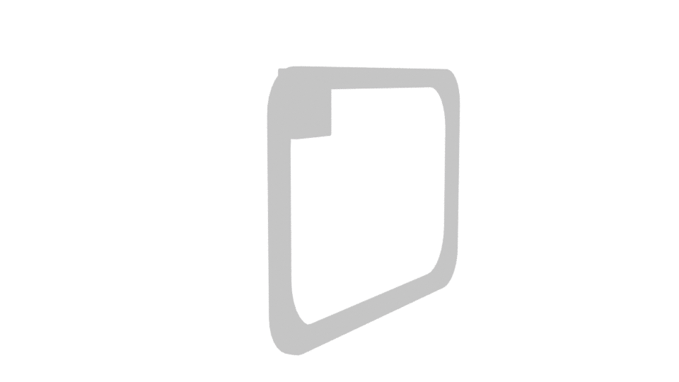 Stylish Rectangular Metal Frame 3D Model - Professional 3D Model Render 9