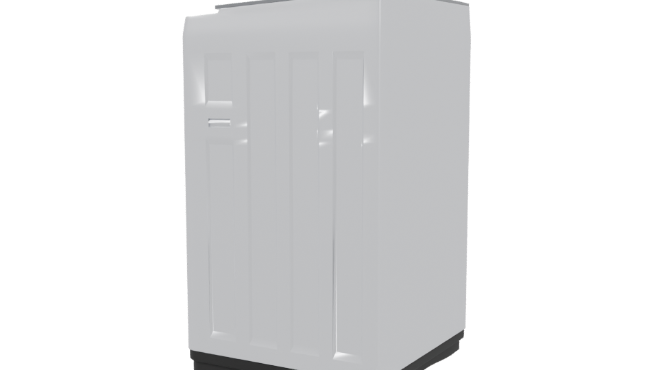 Stylish Household Washing Machine 3D - Professional 3D Model Render 3