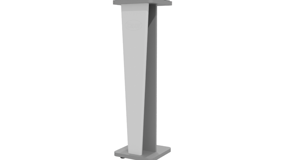 Stand Croce 42 Gloss White 3D - Professional 3D Model Render 12