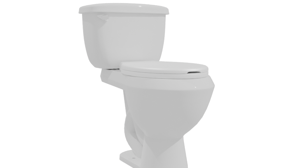Stylish Bathroom Toilet Model - Professional 3D Model Render 10