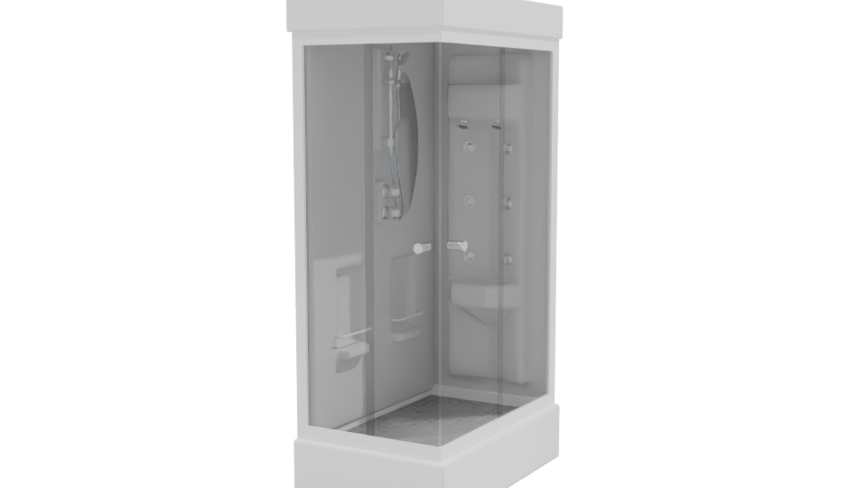 Stylish Shower Stall 3D Model - Professional 3D Model Render 9