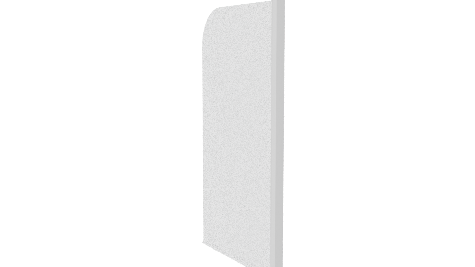 Mampara Baño Mendoza 130x75 3D - Professional 3D Model Render 7