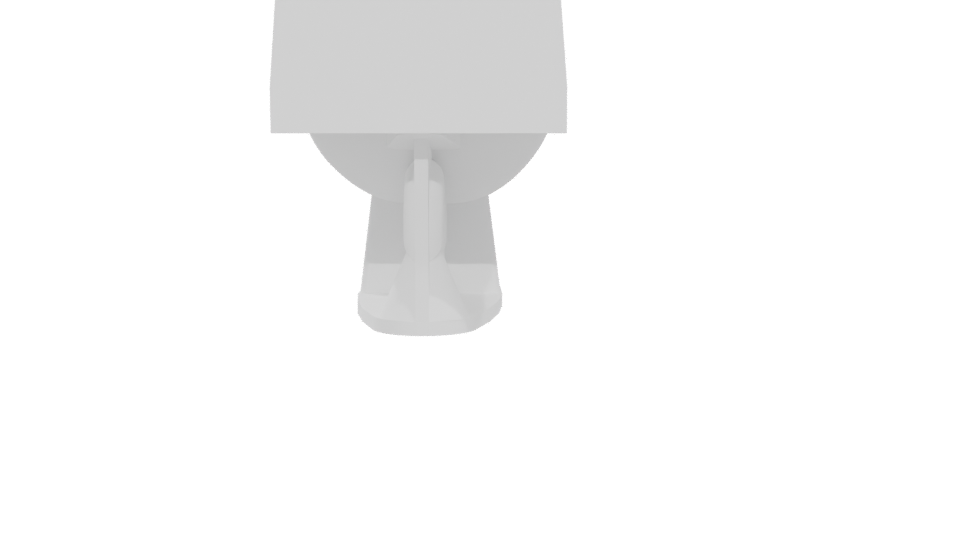 Minimalist Ceramic Toilet Model - Professional 3D Model Render 5