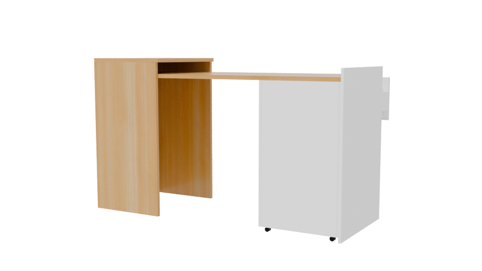 Modern Desk 3D Model - Professional 3D Model Render 6