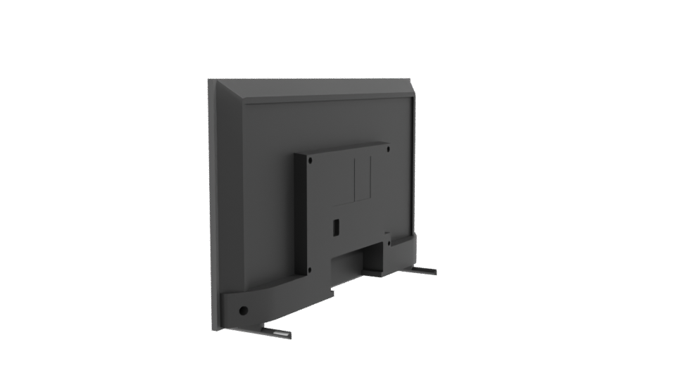 Sleek Modern Flat Screen TV 3D - Professional 3D Model Render 3