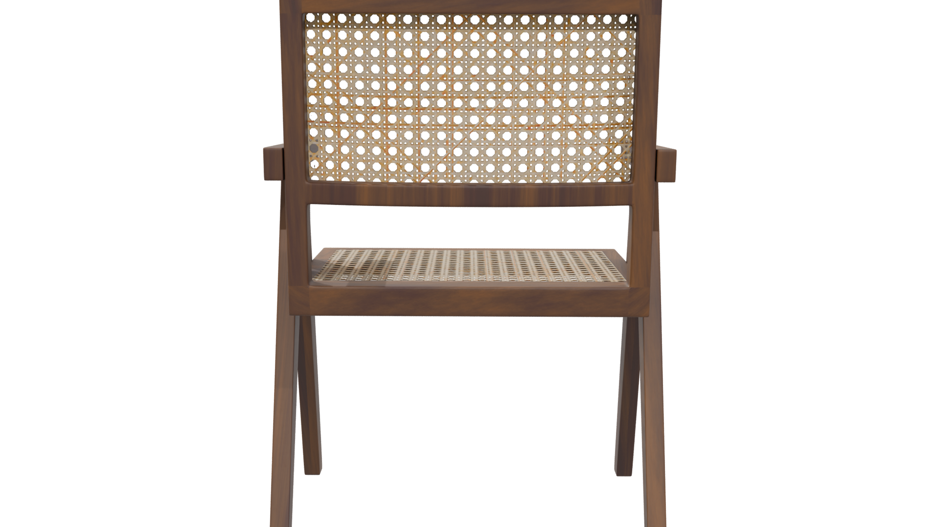 Stylish Wooden Armchair 3D Model - Professional 3D Model Render 5