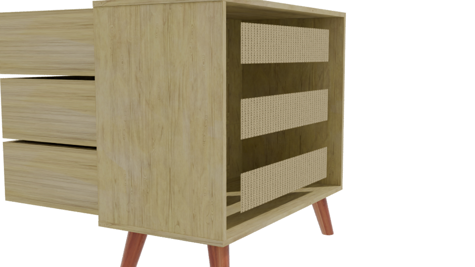 Stylish Modern Storage Cabinet 3D Model - Professional 3D Model Render 9