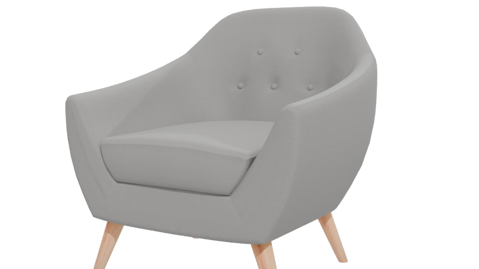 Light Gray Armchair 3D Model - Professional 3D Model Render 12