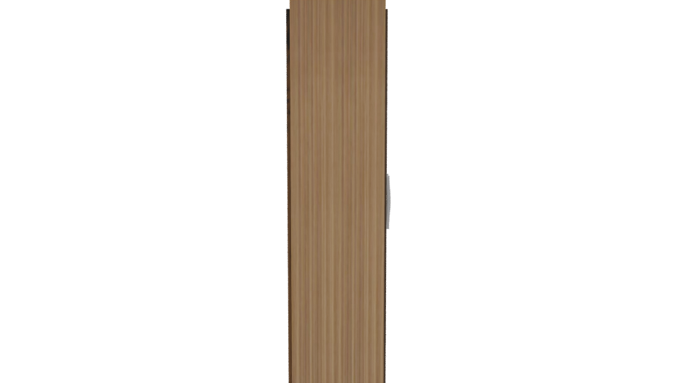 Stylish Wooden Wardrobe Model - Professional 3D Model Render 8