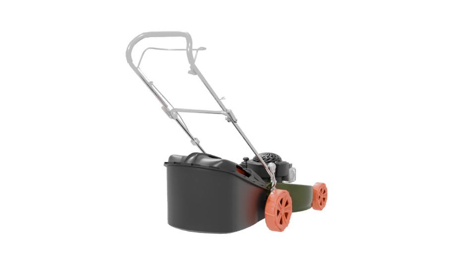 Realistic Lawn Mower 3D Model - Professional 3D Model Render 6