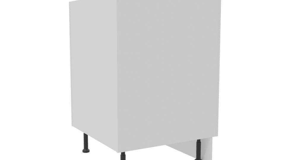 Minimalist 3-Drawer Storage Cabinet 3D Model - Professional 3D Model Render 7