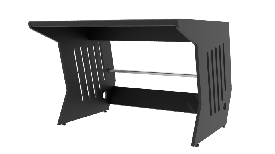 Sleek Modern Office Desk 3D - Professional 3D Model Render 12