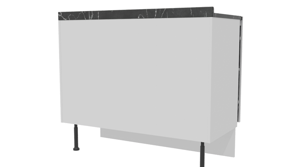 Stylish Modern Kitchen Cabinet 3D - Professional 3D Model Render 6