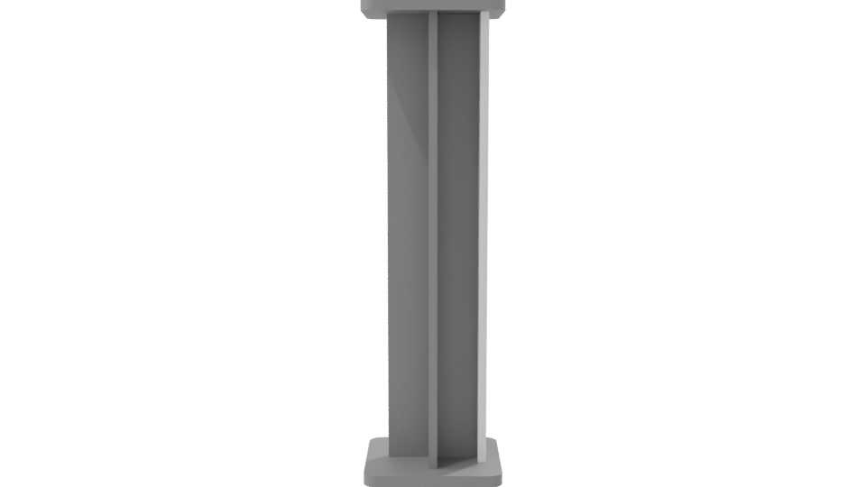 Stand Croce 42 Gloss White 3D - Professional 3D Model Render 8