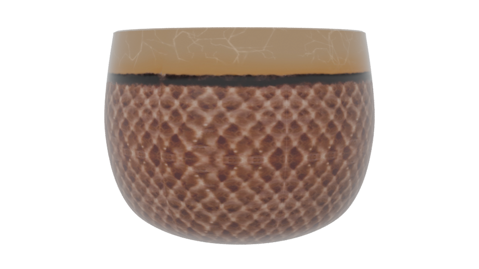 Stylized Decorative Container Model - Professional 3D Model Render 6